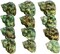 Hermit Crab Shells .75"-1.5" Turbo Shell 12 Pack Green Stenuous Shells